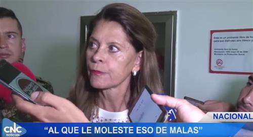 Video: Marta Lucía Ramírez también le dijo “de malas” a los medios
