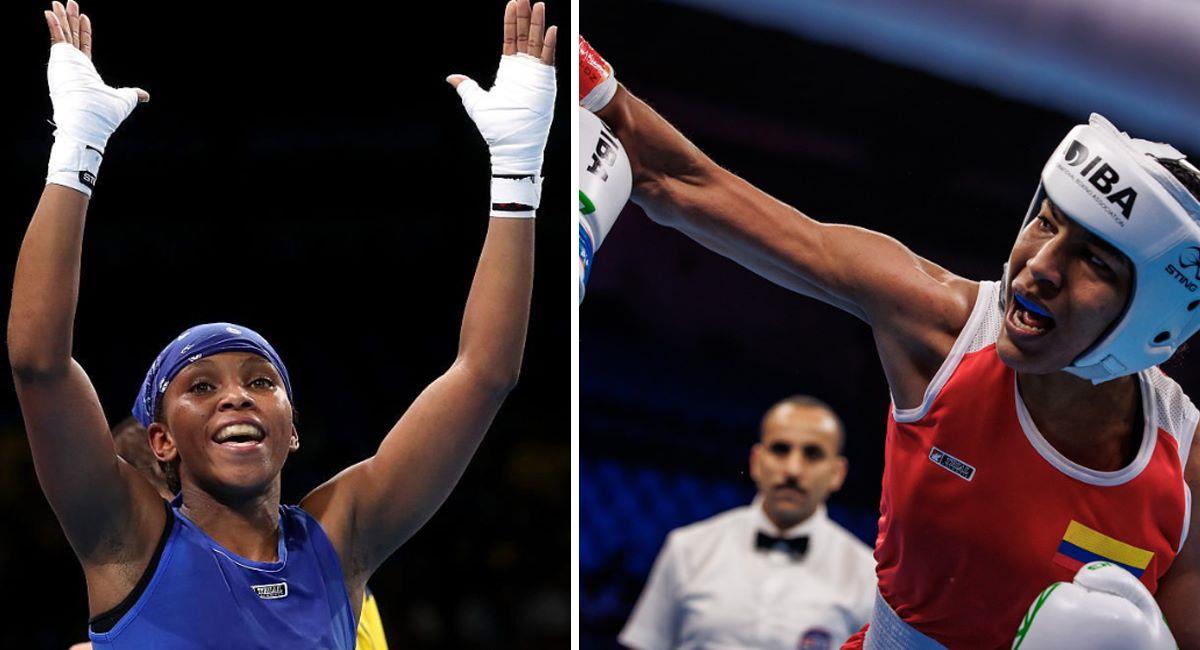 Las deportistas colombianas buscarán el título en el Mundial de Boxeo. Foto: Twitter Ministerio Deporte / Ingrit Valencia