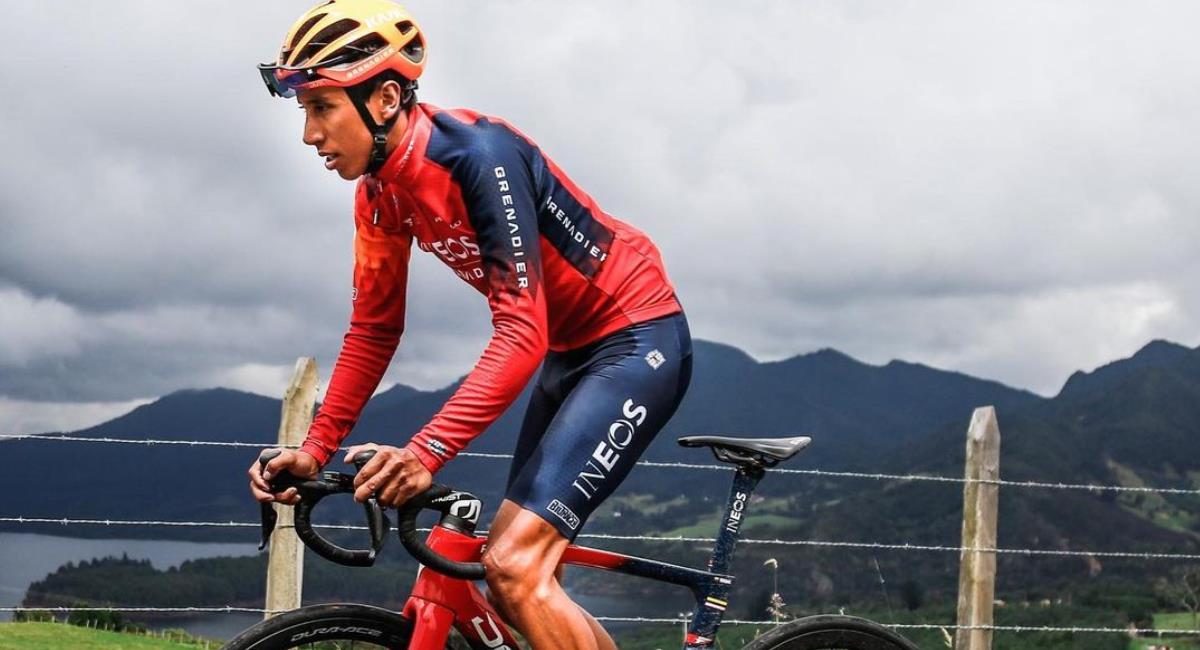 Egan Bernal se prepara para el Tour de Francia. Foto: Instagram @eganbernal