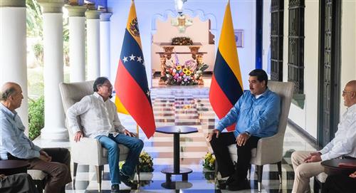 Gustavo Petro y Nicolás Maduro se reunieron en Caracas