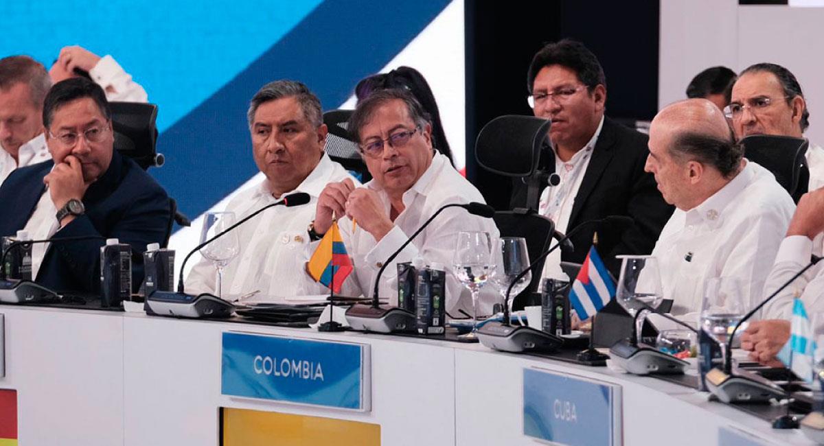 Petro participa por primera vez en la XXVIII Cumbre Iberoamericana. Foto: Twitter @infopresidencia