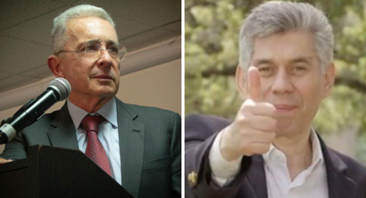 Álvaro Uribe y Daniel Coronell. Fotos tomadas de tedes sociales. Foto: Instagram @cedemocratico / @danielcoronell