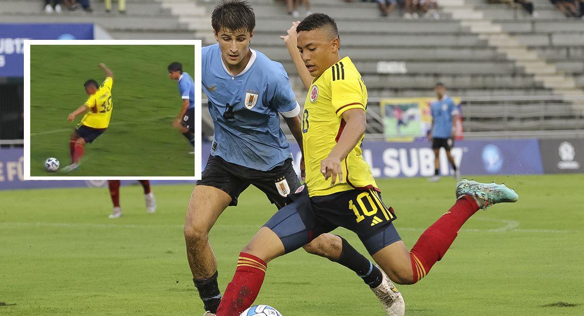 Jordan Barrera jugador de la Selección Colombia Sub 17. Foto: EFE TW: @elambito