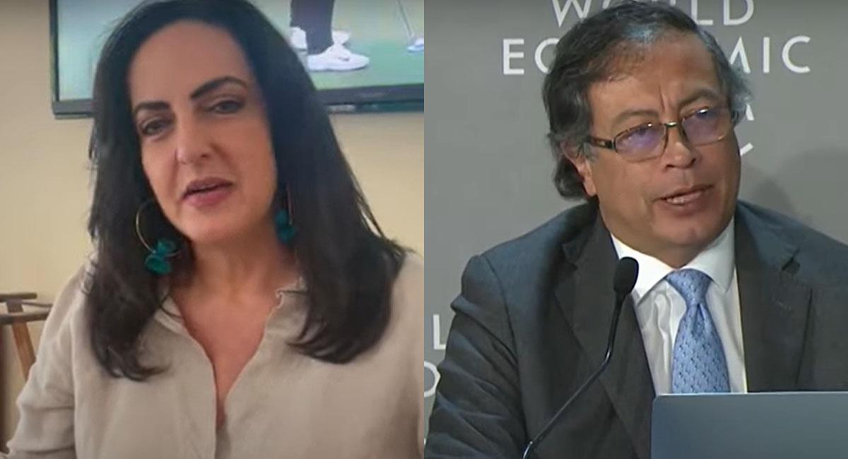 María Fernanda Cabal culpa a Gustavo Petro de la expansión del ELN en el país. Foto: Youtube