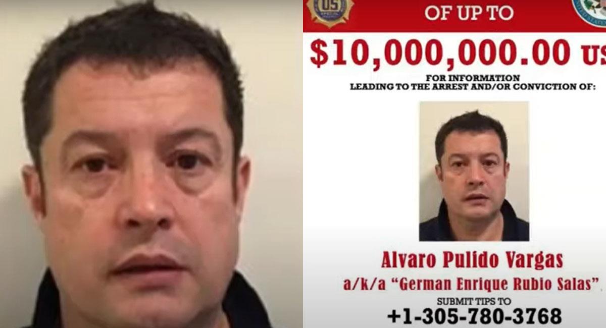 Por la captura de Álvaro Pulido, los EE.UU. ofrecen 10 millones de dólares de recompensa. Foto: Youtube