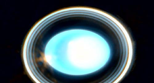 Anillos de Urano son captados por el telescopio James Webb