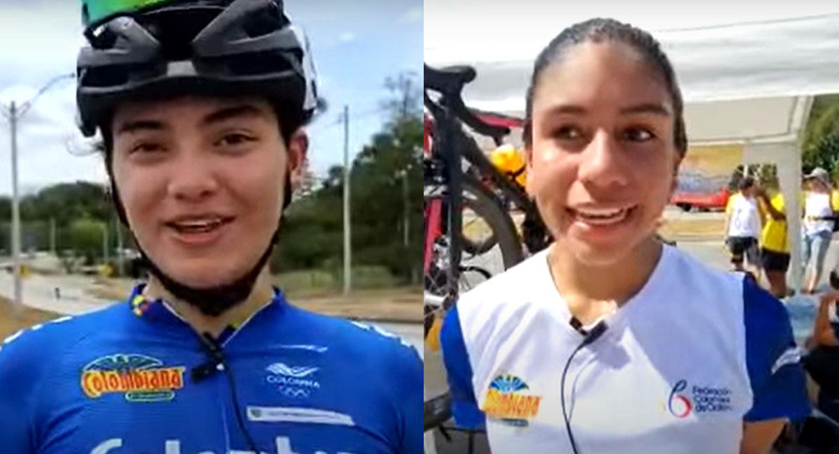 Angie y Juliana Londoño, campeonas junior de ruta y contrarreloj en Panamericanos de ciclismo en Panamá. Foto: Youtube