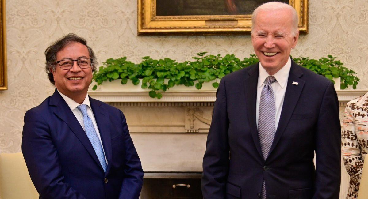 Presidentes Gustavo Petro y Joe Biden. Foto: Twitter Presidencia de la República