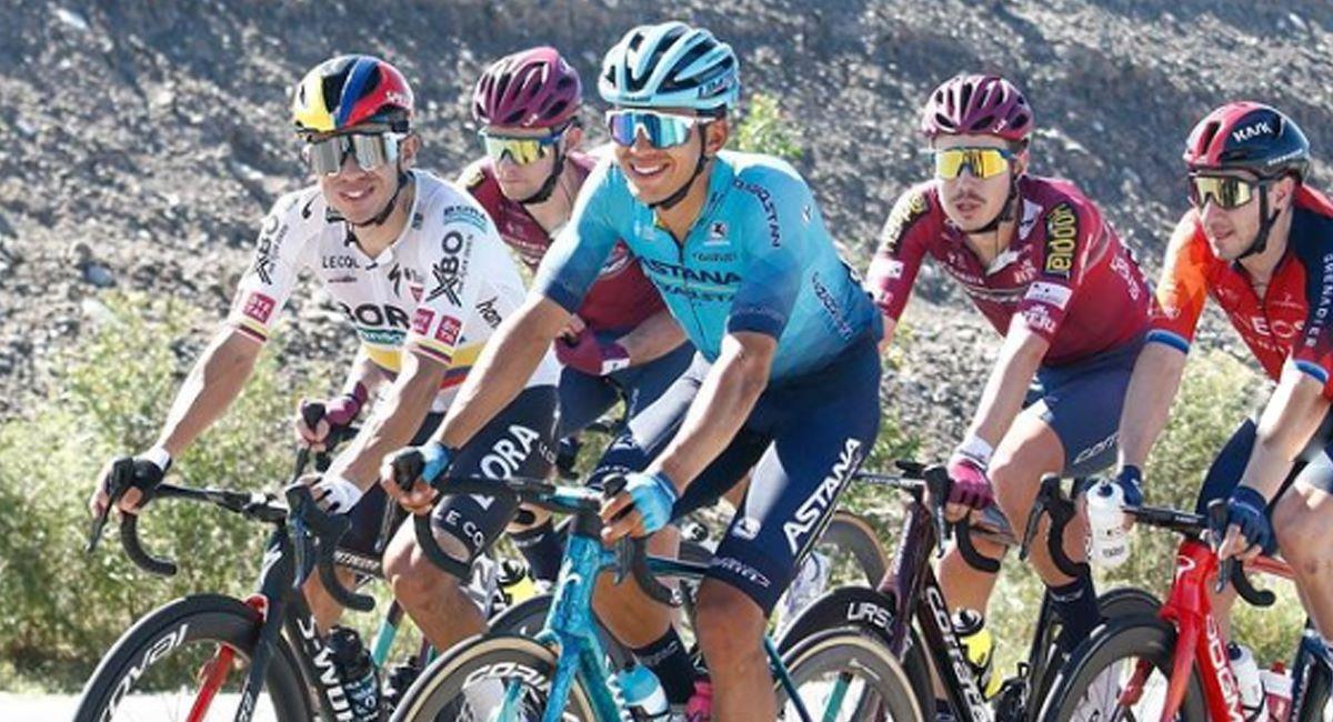 Harold Tejada el mejor ciclista colombiano en el primer tramo en el Tour de Romandía. Foto: Instagram Harold Tejada