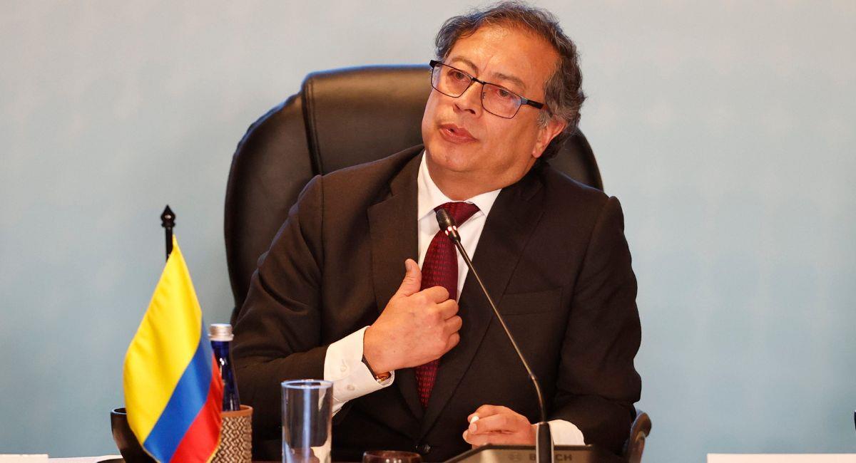 El presidente colombiano, Gustavo Petro, participa en la inauguración de la Conferencia Internacional sobre el Proceso Político en Venezuela. Foto: EFE
