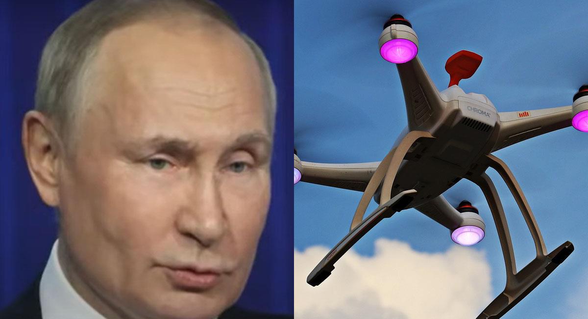 Un dron cargado de explosivos pretendía atentar contra Vladimir Putin. Foto: Pixabay Youtube