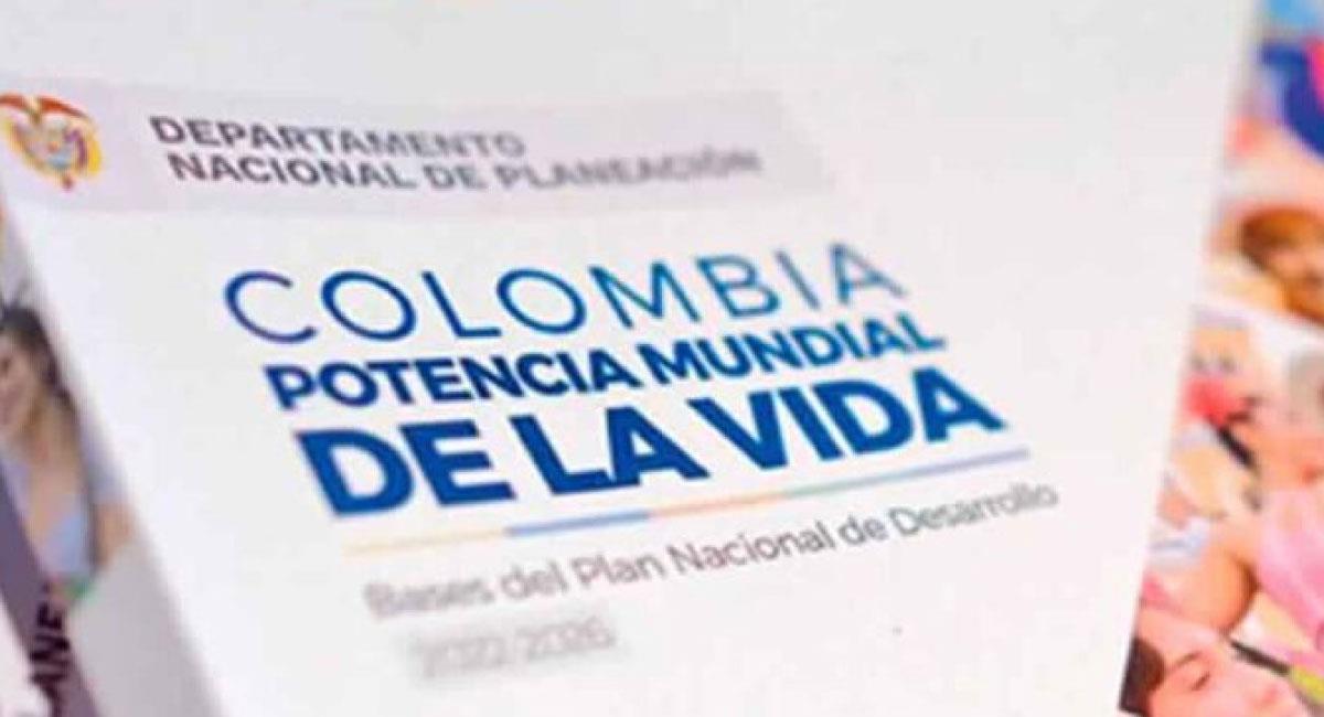 Plan Nacional de Desarrollo 2023. Foto: Twitter @DNP_Colombia
