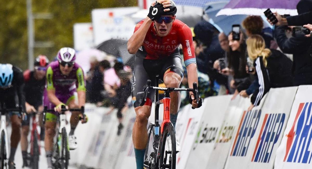 Jonathan Milan, ganador de la segunda etapa del Giro. Foto: Instagram @_jonathanmilan_