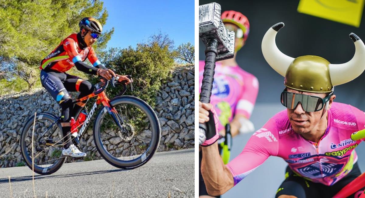 Así les fue a los colombianos en la quinta fracción del Giro de Italia 2023. Foto: Instagram Santiago Buitrago / Rigoberto Urán