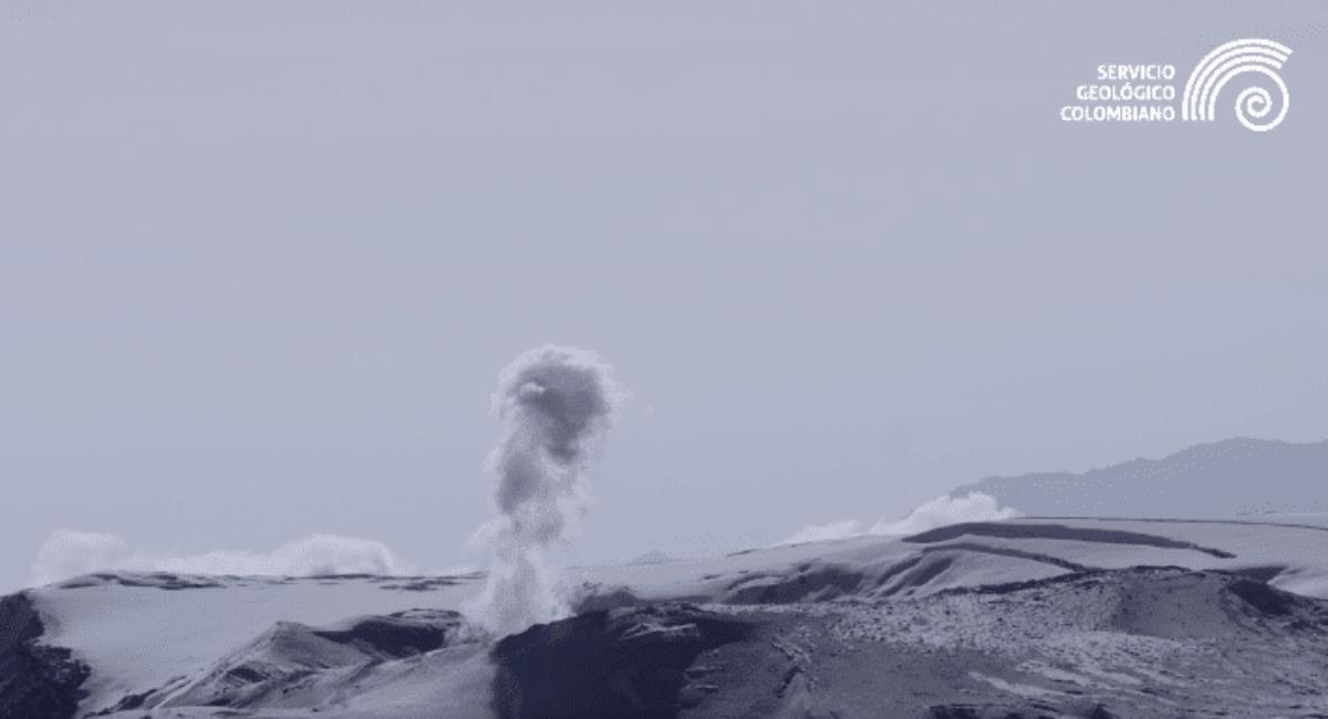 Volcán Nevado del Ruíz. Foto: Servicio Geológico Colombiano