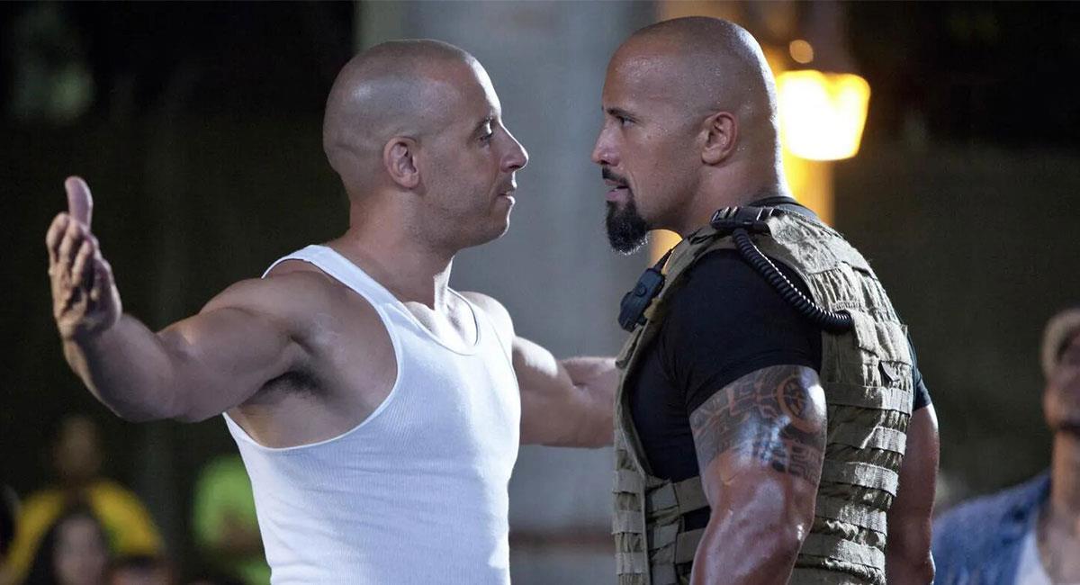 Vin Diesel y Dwayne Johnson no se podían ni ver en el rodaje de las cintas de "Rápidos y Furiosos". Foto: Twitter @TheFastSaga