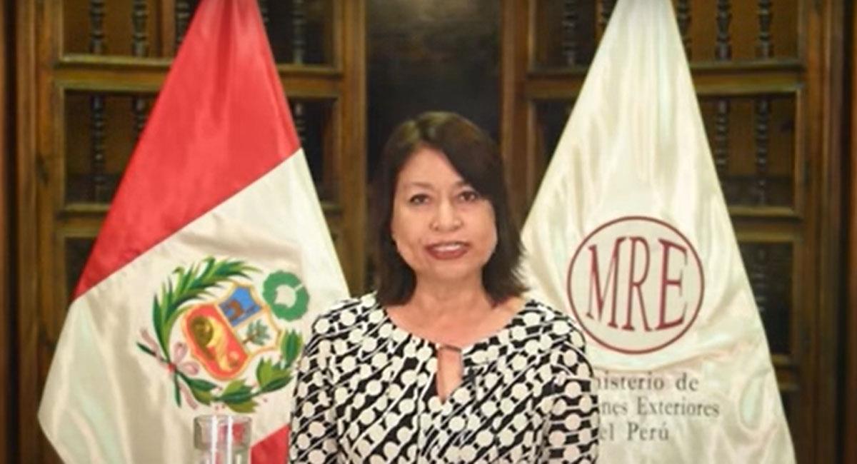 Ana Cecilia Gervasi, canciller peruana, rechaza las injerencias de Gustavo Petro en asuntos de su país. Foto: Youtube