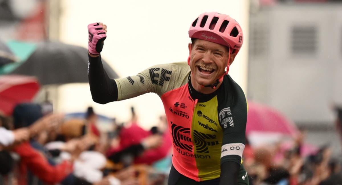Magnus Cort el gran vencedor de la etapa 10 del Giro de Italia 2023. Foto: Twitter Giro de Italia