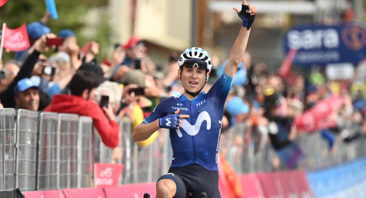 Einer Rubio se impuso en la etapa 13 del Giro de Italia, así reaccionó la prensa. Foto: Twitter Giro de Italia