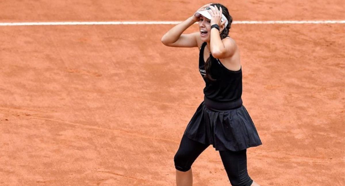Camila Osorio llegó hasta cuartos de final de Roma. Foto: Instagram Camila Osorio