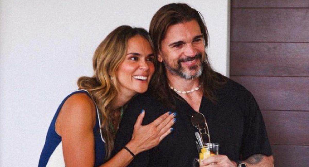 Juanes y su esposa Karen Martínez. Foto: Instagram @juanes