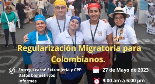 Colombianos en Perú podrán regularizar su situación migratoria