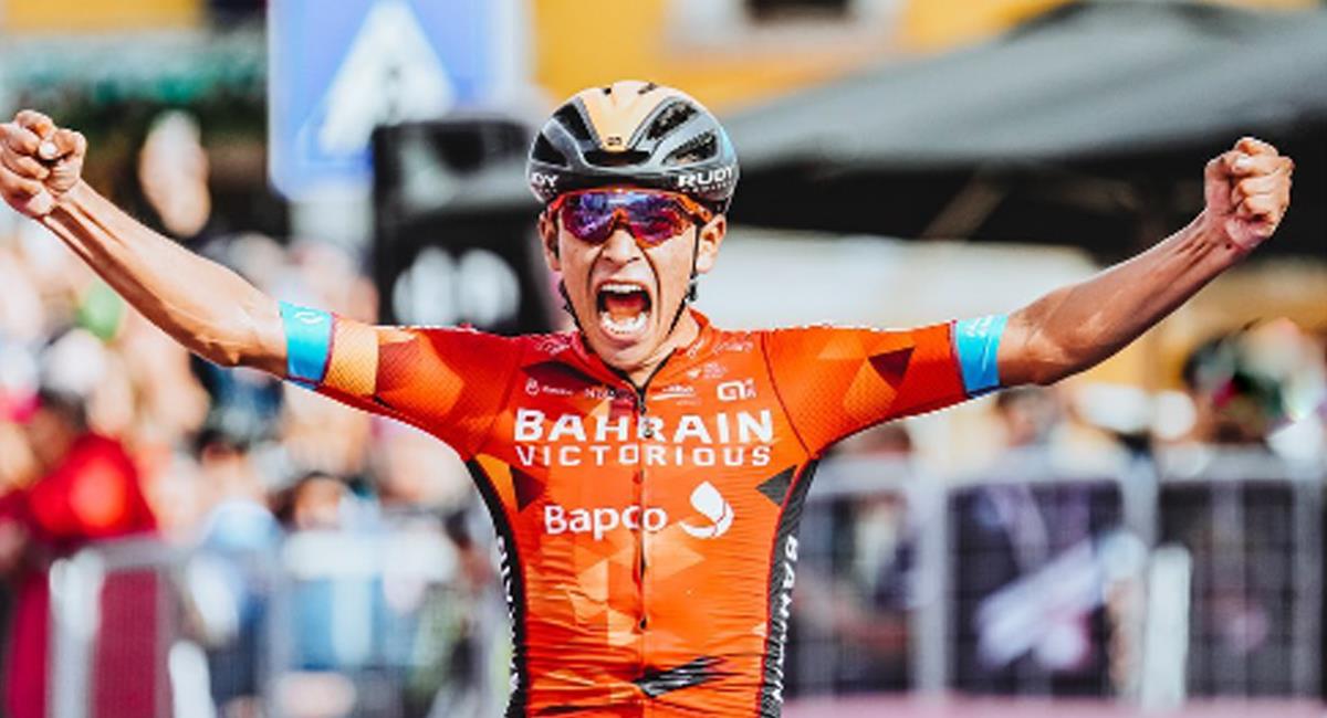 Santiago Buitrago ganador de la etapa 19 del Giro de Italia 2023. Foto: Instagram Santiago Buitrago