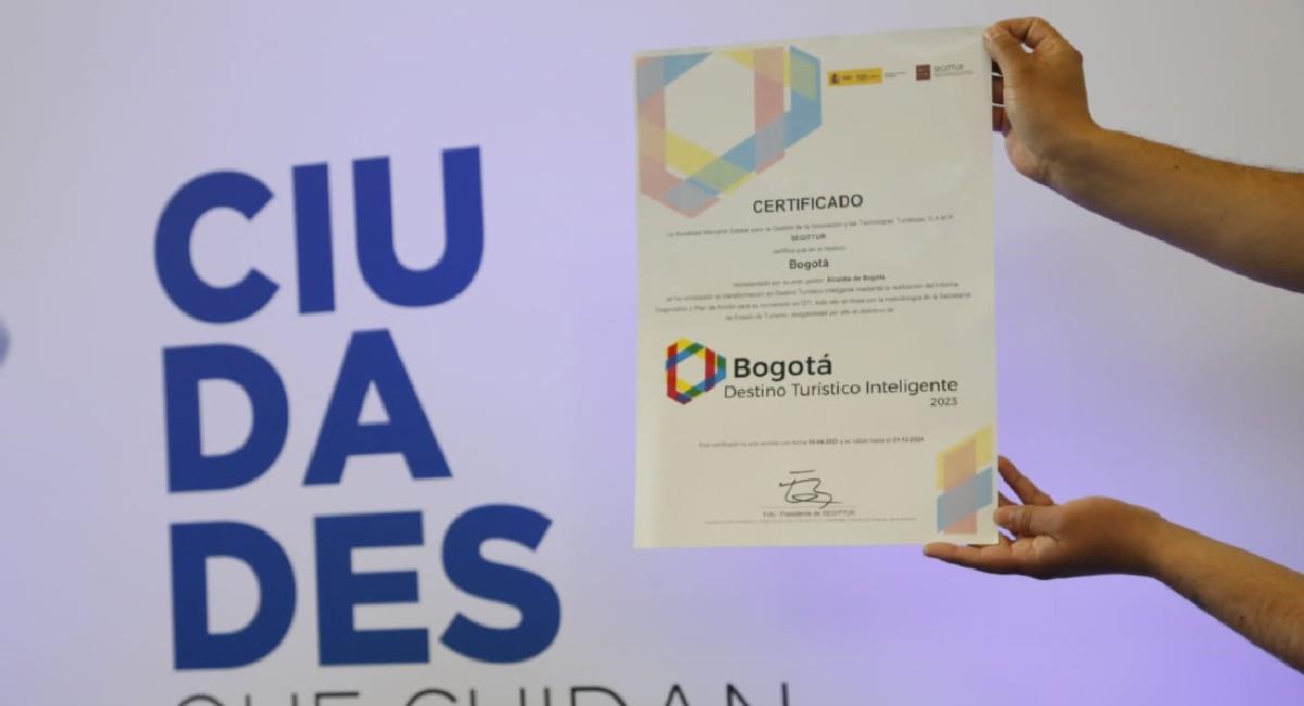 Bogotá recibe acreditación de turismo inteligente. Foto: Alcaldía de Bogotá 