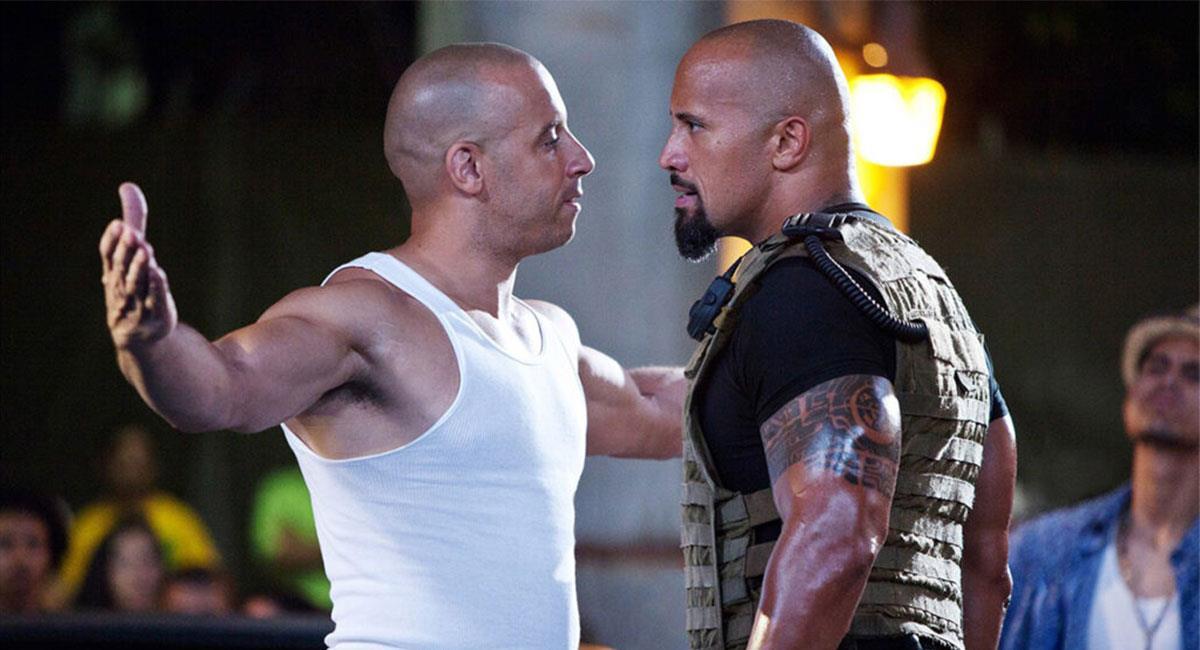 Vin Diesel y Dwayne Johnson protagonizaron una extensa pelea tras compartir set. Foto: Twitter @TheFastSaga