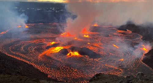 Así se vio la impresionante erupción del volcán Kilauea en Hawái