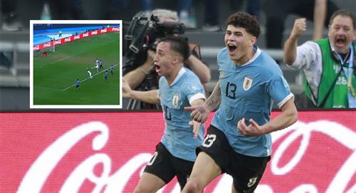 El "enredado" gol que metió a Uruguay en la final del Mundial Sub-20 