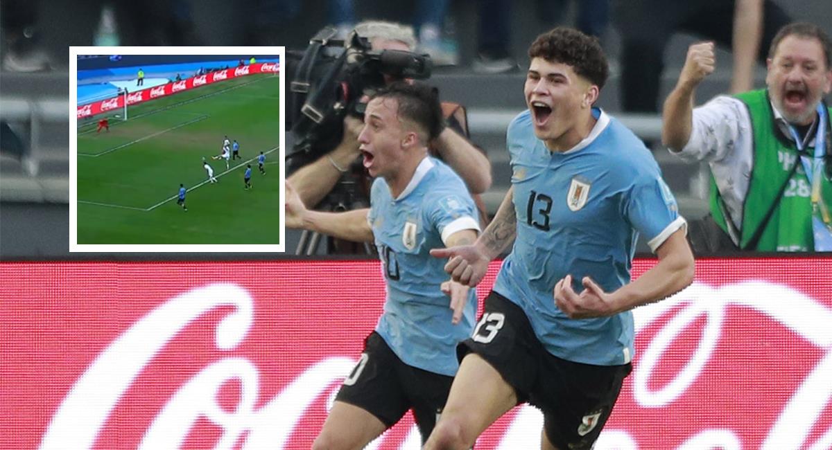 Así fue el gol de Uruguay en la semifinal del Mundial Sub-20 ante Israel. Foto: EFE TW: giraltpablo
