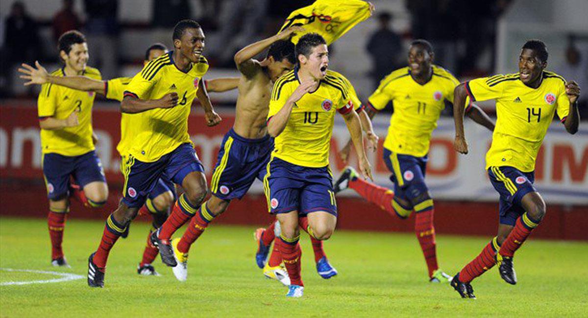 En 2011 Colombia ganó el 'Esperanzas de Toulon' con un James Rodríguez como figura. Foto: Twitter @drodriguezzfans