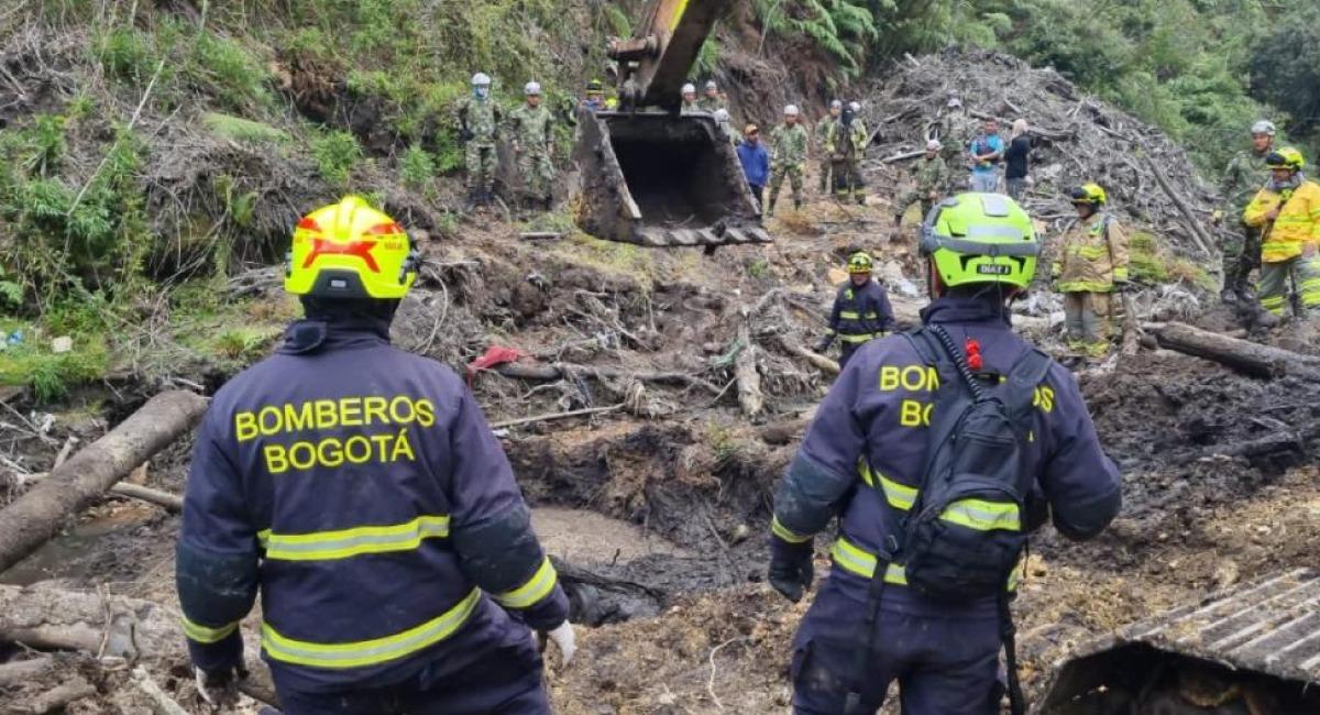 Avanza identificación de cuerpo de una persona hallado cerca de vía a La Calera. Foto: Twitter @Bogota