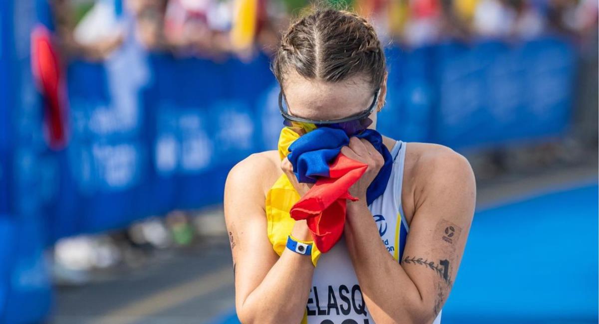 Carolina Velásquez, campeona en Copa América de Triatlón. Foto: Instagram Carolina Velásquez