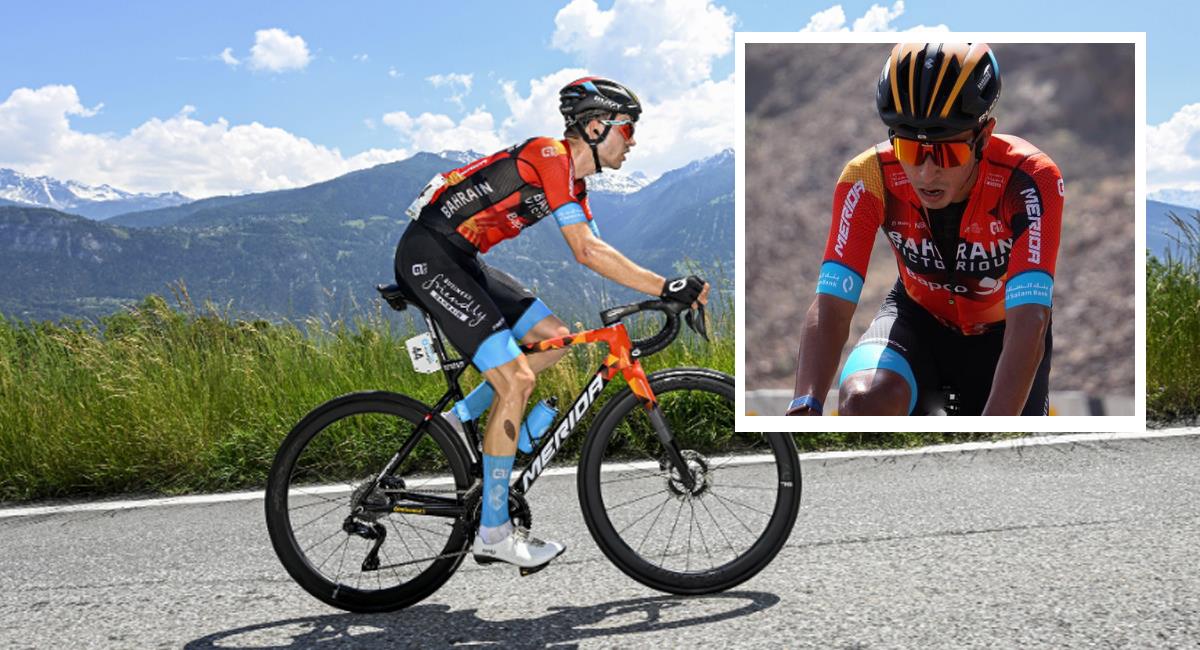 Compañero de Santiago Buitrago pierde la vida mientras disputaba la Vuelta Suiza 2023. Foto: Twitter @BHRVictorious / Santiago B.