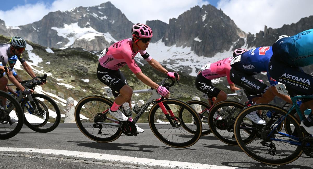 Rigo Urán la rompió en última etapa del Tour de Suiza. Foto: Twitter @EFprocycling
