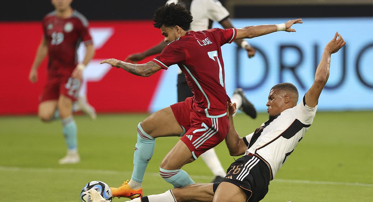 Luis Diaz marcó golazo para Colombia ante Alemania. Foto: EFE