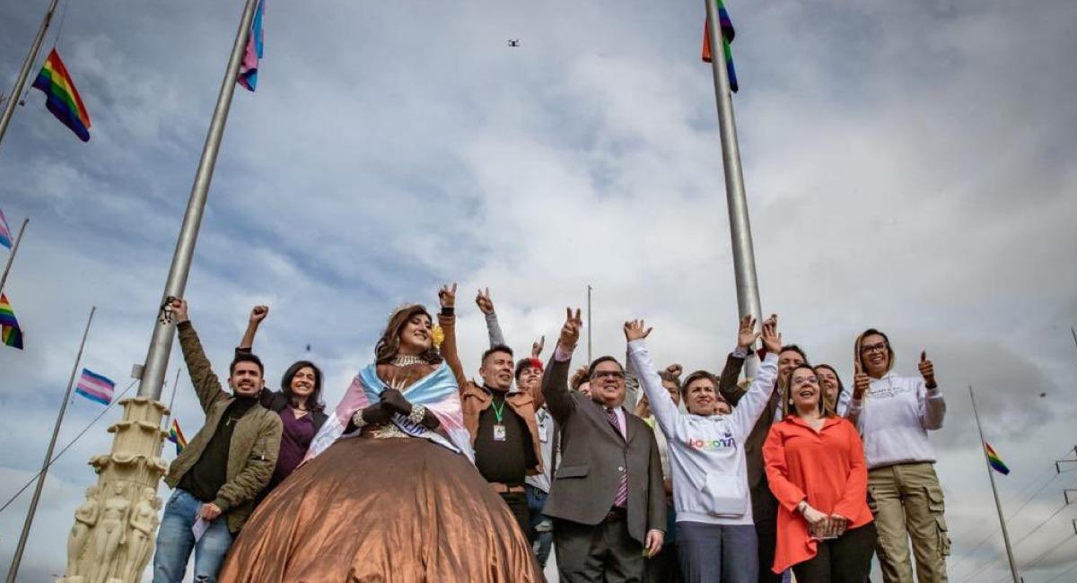 Bogotá conmemora el orgullo LGBTIQ+. Foto: Twitter @Bogota
