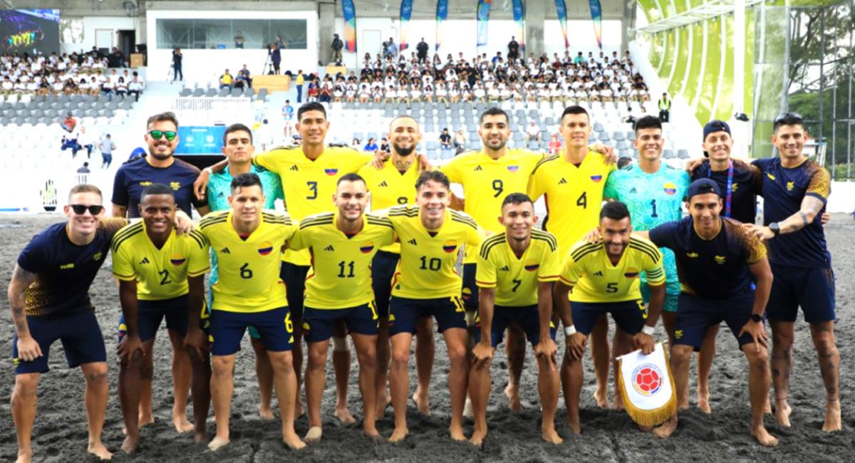 Colombia clasifica a semifinales de los Centroamericanos y del Caribe 2023 en Futbol playa. Foto: FCF