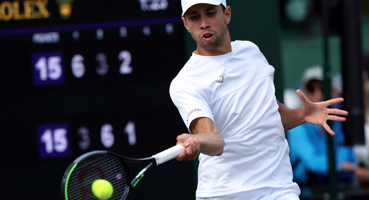 Daniel Galán se metió a tercera ronda de Wimbledon. Foto: EFE