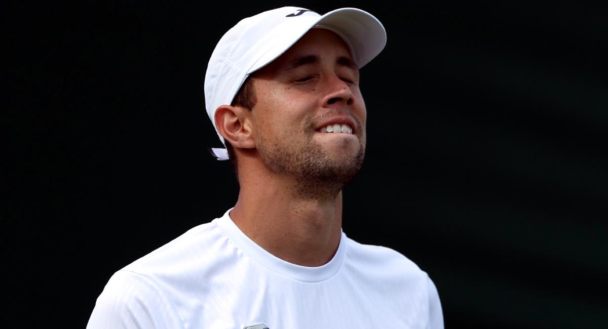 Daniel Galán está entre los 16 mejores tenistas de Wimbledon. Foto: EFE