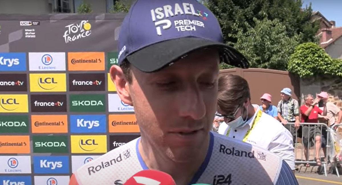 El canadiense Michael Woods del equipo Israel se llevó la victoria en la etapa dominical del Tour de Francia. Foto: Youtube