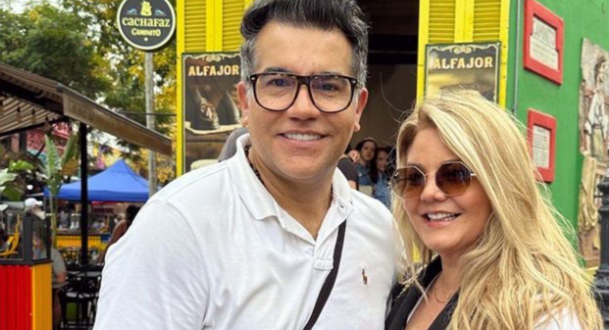 Carlos Calero junto a su esposa. Foto: Instagram @carloscalero29