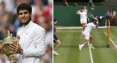 La "rabieta" de Djokovic tras perder la final de Wimbledon ante Alcaraz