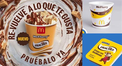 Mc Flurry de Nucita está disponible en todos los puntos de heladería de Mc Donald's