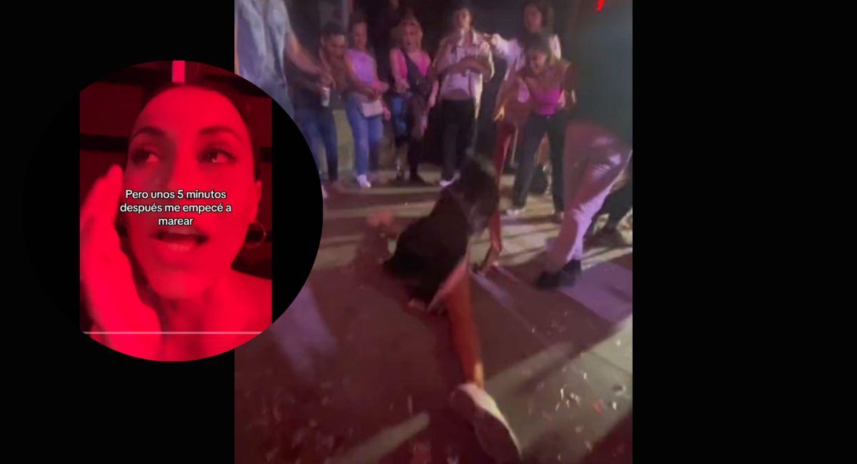 Joven es viral por lesionarse en plena discoteca. Foto: TikTok @soyarehua