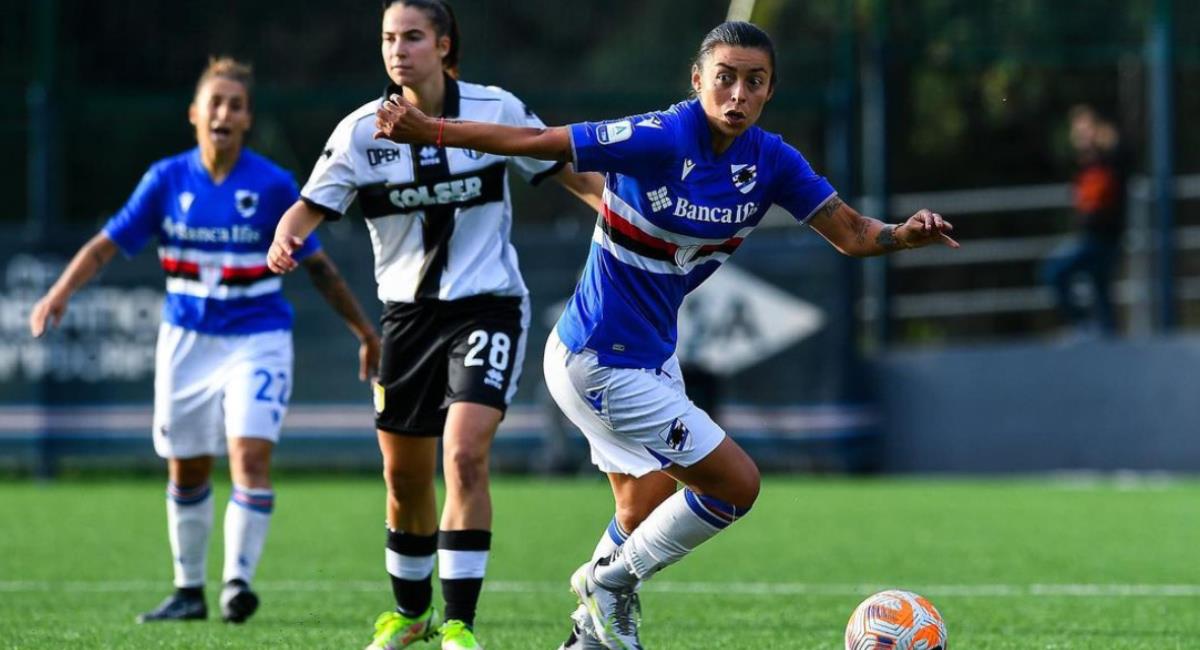 Yoreli Rincón viene de jugar en Italia, con la Sampdoria. Foto: Instagram Yoreli Rincón