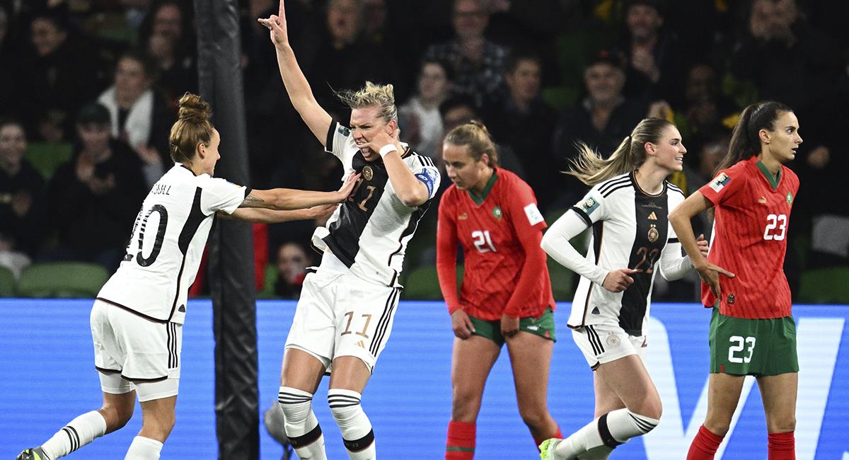 Alemania goleó en su primera salida del Mundial Femenino 2023 ante Marruecos. Foto: EFE