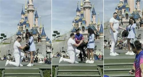 Viral: interrumpieron plena propuesta de matrimonio en Disney